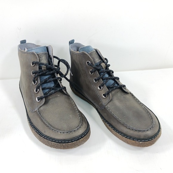 Bluprint Newport Overcast Mens Grey Leather Chukka Boots BP155FT04-OVC10 Size 10 main image 4